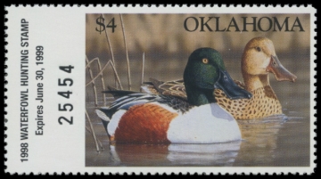 Picture of 1998 Oklahoma Duck Stamp