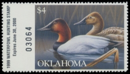 Picture of 1999 Oklahoma Duck Stamp
