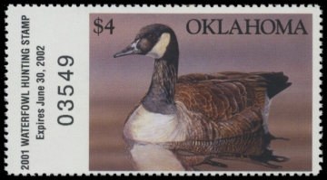 Picture of 2001 Oklahoma Duck Stamp