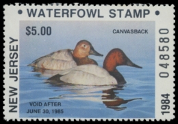 Picture of 1984 New Jersey Duck Stamp - First of State