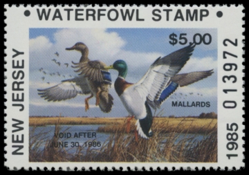 Picture of 1985 New Jersey Duck Stamp