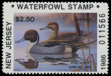 Picture of 1986 New Jersey Duck Stamp
