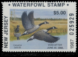 Picture of 1987 New Jersey Duck Stamp