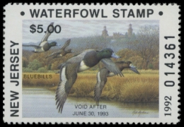 Picture of 1992 New Jersey Duck Stamp