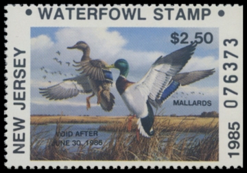 Picture of 1985 New Jersey Duck Stamp
