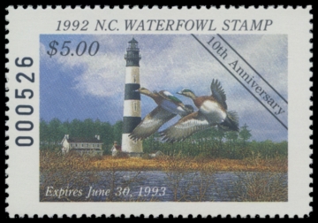 Picture of 1992 North Carolina Duck Stamp