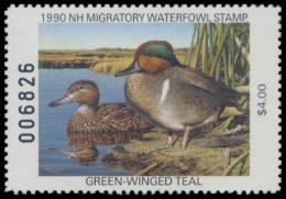 Picture of 1990 New Hampshire Duck Stamp