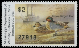 Picture of 1992 Mississippi Duck Stamp