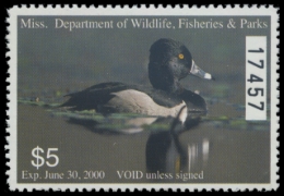 Picture of 1999 Mississippi Duck Stamp