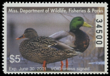 Picture of 2000 Mississippi Duck Stamp