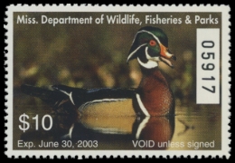 Picture of 2002 Mississippi Duck Stamp