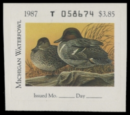 Picture of 1987 Michigan Duck Stamp