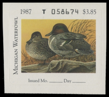 Picture of 1987 Michigan Duck Stamp