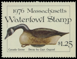 Picture of 1976 Massachusetts Duck Stamp