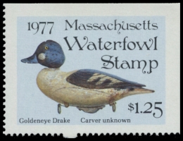 Picture of 1977 Massachusetts Duck Stamp