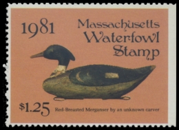 Picture of 1981 Massachusetts Duck Stamp
