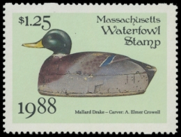 Picture of 1988 Massachusetts Duck Stamp