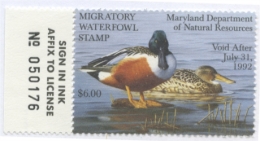 Picture of 1991 Maryland Duck Stamp