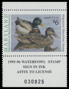 Picture of 1995 Maryland Duck Stamp