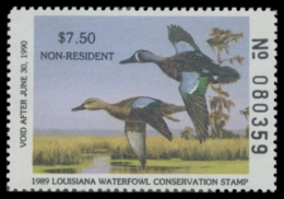 Picture of 1989 Louisiana Duck Stamp - First of State