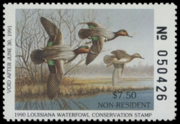 Picture of 1990 Louisiana Duck Stamp NR