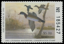 Picture of 1991 Louisiana Duck Stamp