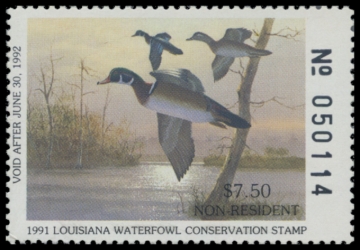Picture of 1991 Louisiana Duck Stamp