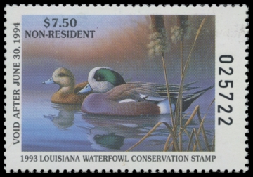 Picture of 1993 Louisiana Duck Stamp