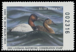 Picture of 2002 Louisiana Duck Stamp