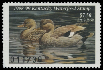 Picture of 1998 Kentucky Duck Stamp