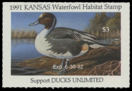 Picture of 1991 Kansas Duck Stamp