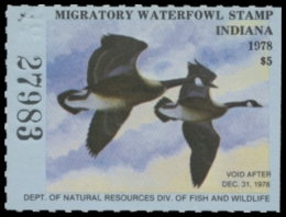 Picture of 1978 Indiana Duck Stamp