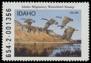 Picture of 1992 Idaho Duck Stamp