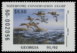 Picture of 1991 Georgia Duck Stamp