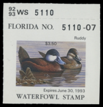 Picture of 1992 Florida Duck Stamp
