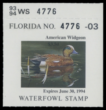 Picture of 1993 Florida Duck Stamp