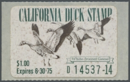 Picture of 1974 California Duck Stamp