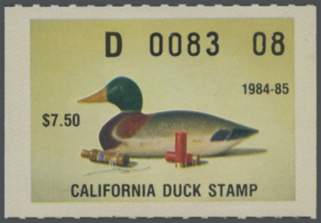 Picture of 1984 California Duck Stamp