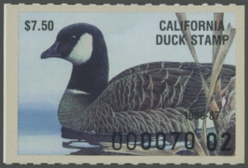 Picture of 1986 California Duck Stamp