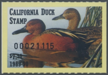 Picture of 1989 California Duck Stamp