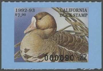 Picture of 1992 California Duck Stamp