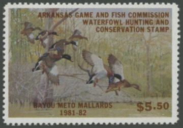 Picture of 1981 Arkansas Duck Stamp - First of State