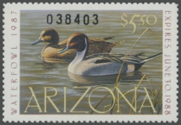 Picture of 1987 Arizona Duck Stamp - First of State