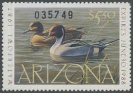 Picture of 1987 Arizona Duck Stamp - First of State