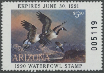 Picture of 1990 Arizona Duck Stamp