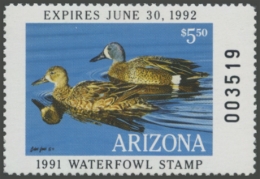 Picture of 1991 Arizona Duck Stamp