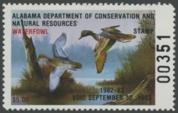 Picture of 1982 Alabama Duck Stamp