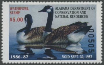 Picture of 1986 Alabama Duck Stamp