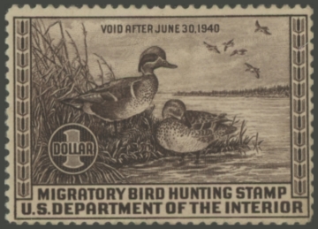 Picture of RW6 1939 Duck Stamp 