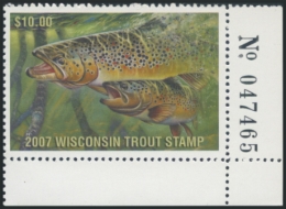 Picture of 2007 Wisconsin Trout Stamp